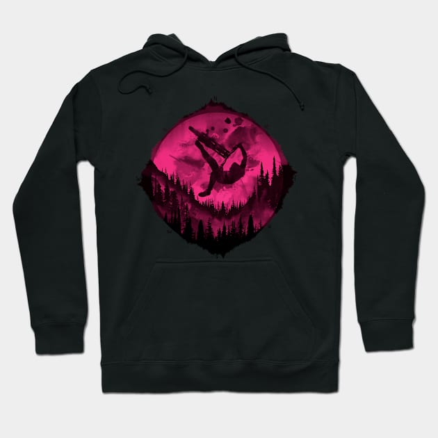 MTB Purple Art Hoodie by OneRedFox